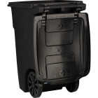 Toter 48 Gal. Black Outdoor Trash Can With Attached Lid and Wheels Image 5