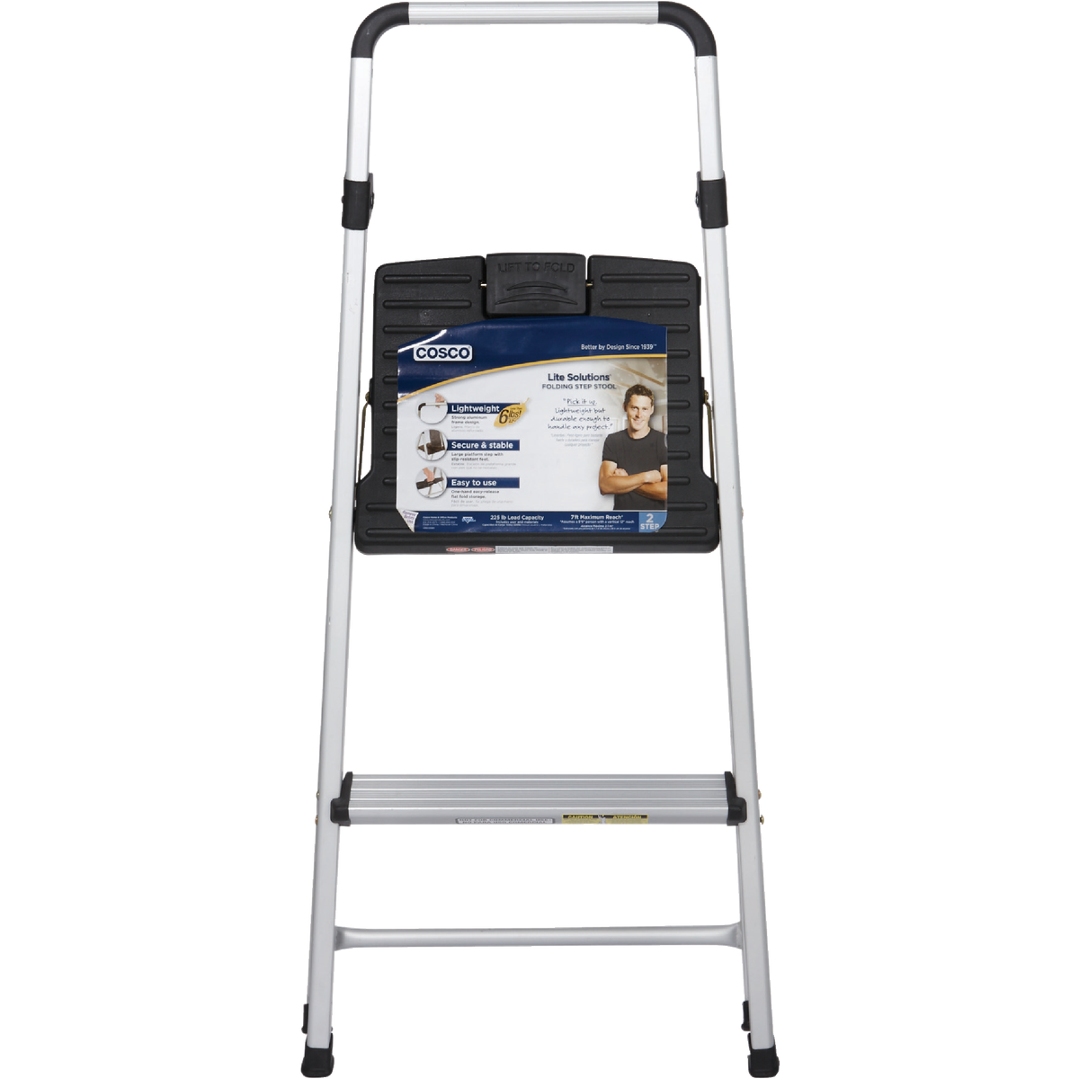 COSCO Lightweight 2-Step Folding Step Stool Image 2