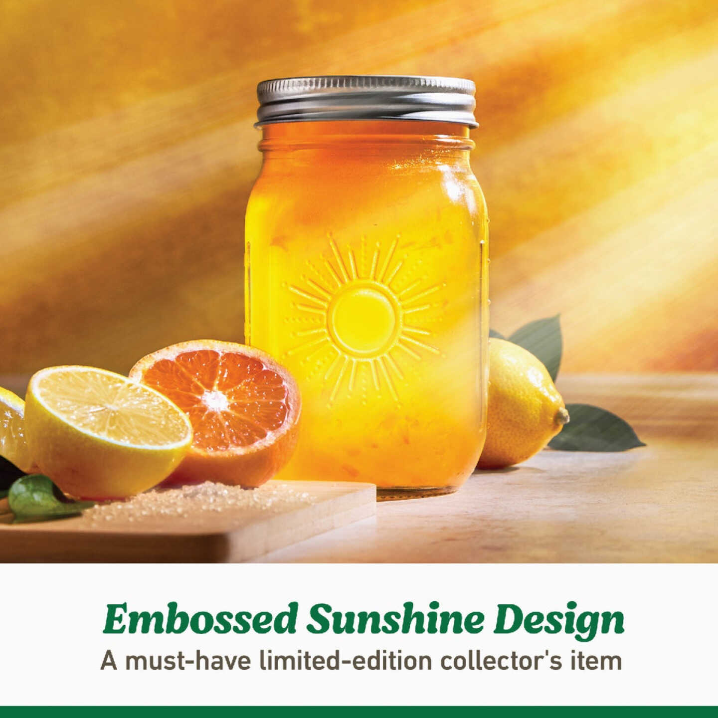 Ball 16 Oz. Limited Edition Sunshine Pint Mason Jar (4-Pack) Image 2