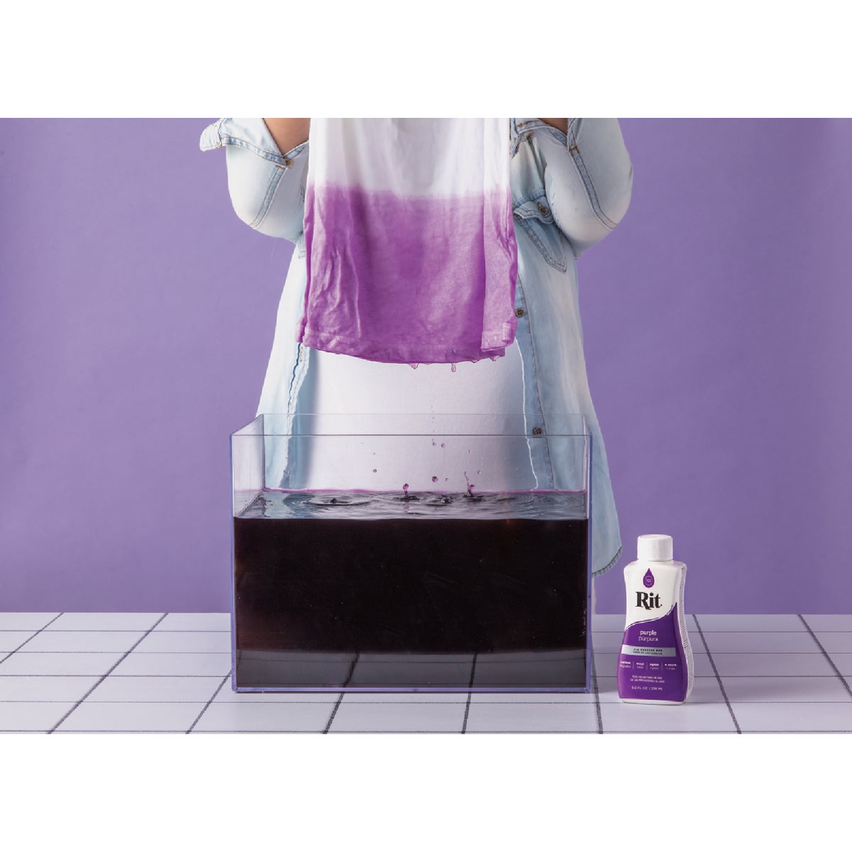 Rit 8 Oz. All Purpose Purple Liquid Dye Image 2