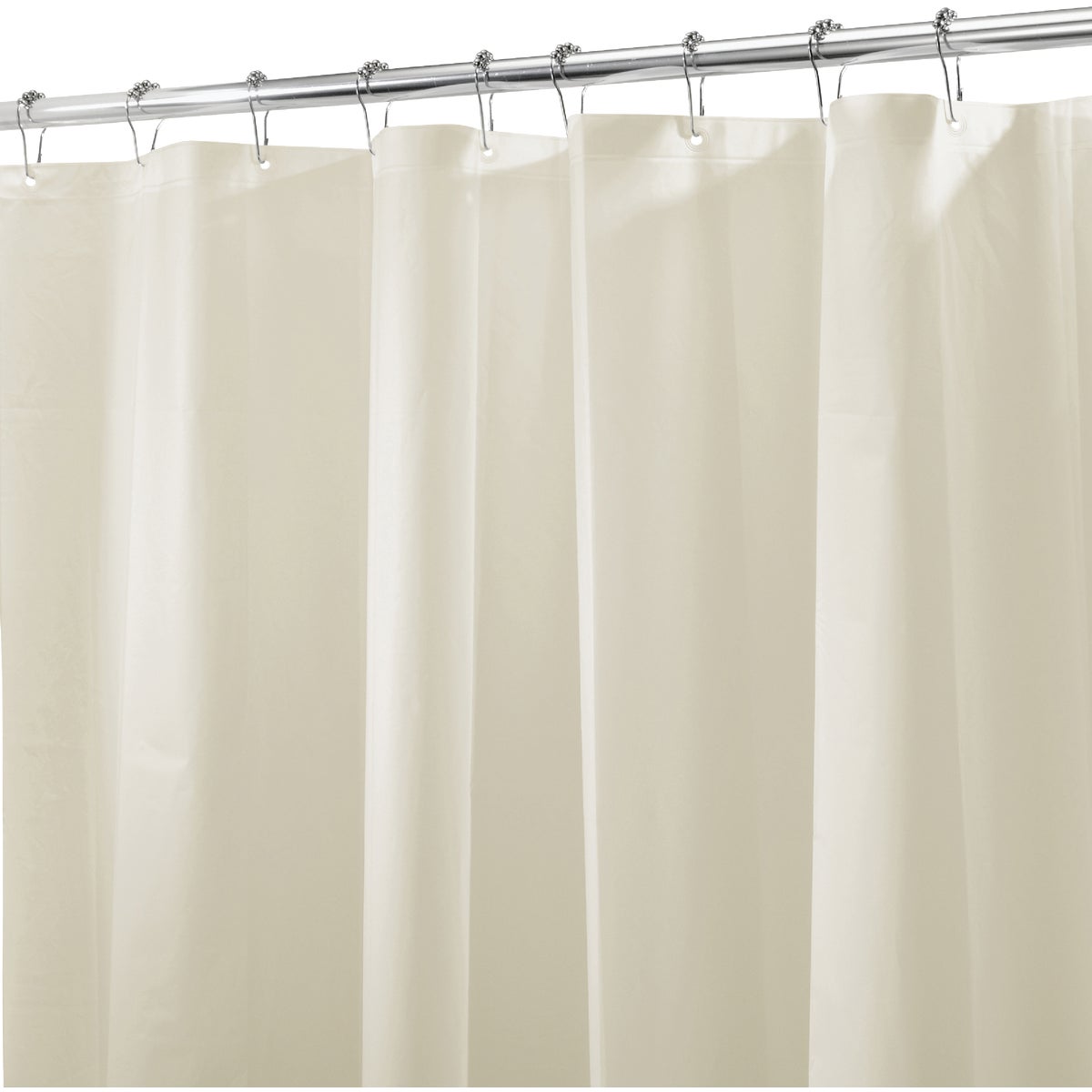 iDesign 72 In. x 72 In. Sand PEVA Shower Curtain Liner Image 1
