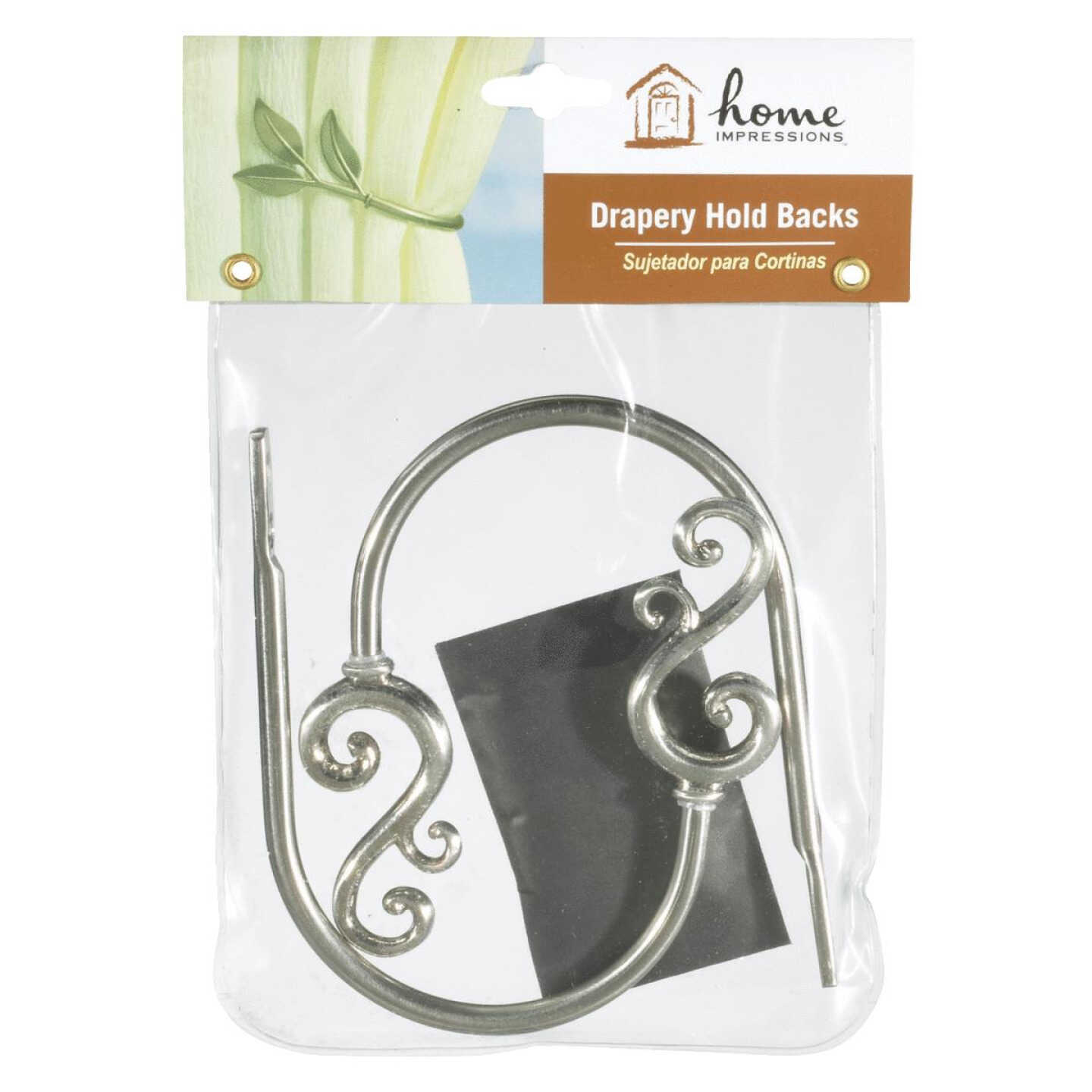 NICKEL SCROLL HOLDBACK Image 2