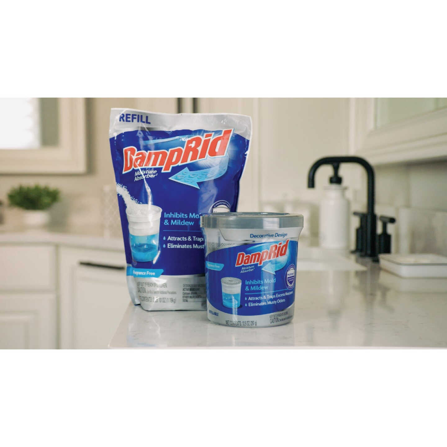 DampRid 42 Oz. Fragrance Free Moisture Absorber Refill with Microban Image 4