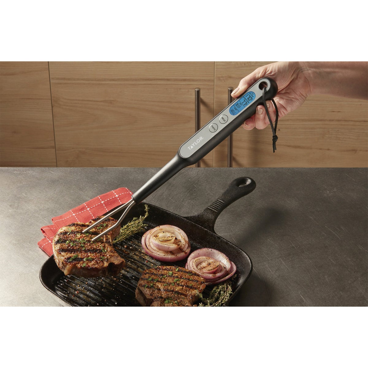 Taylor Black Digital Fork Thermometer Image 2