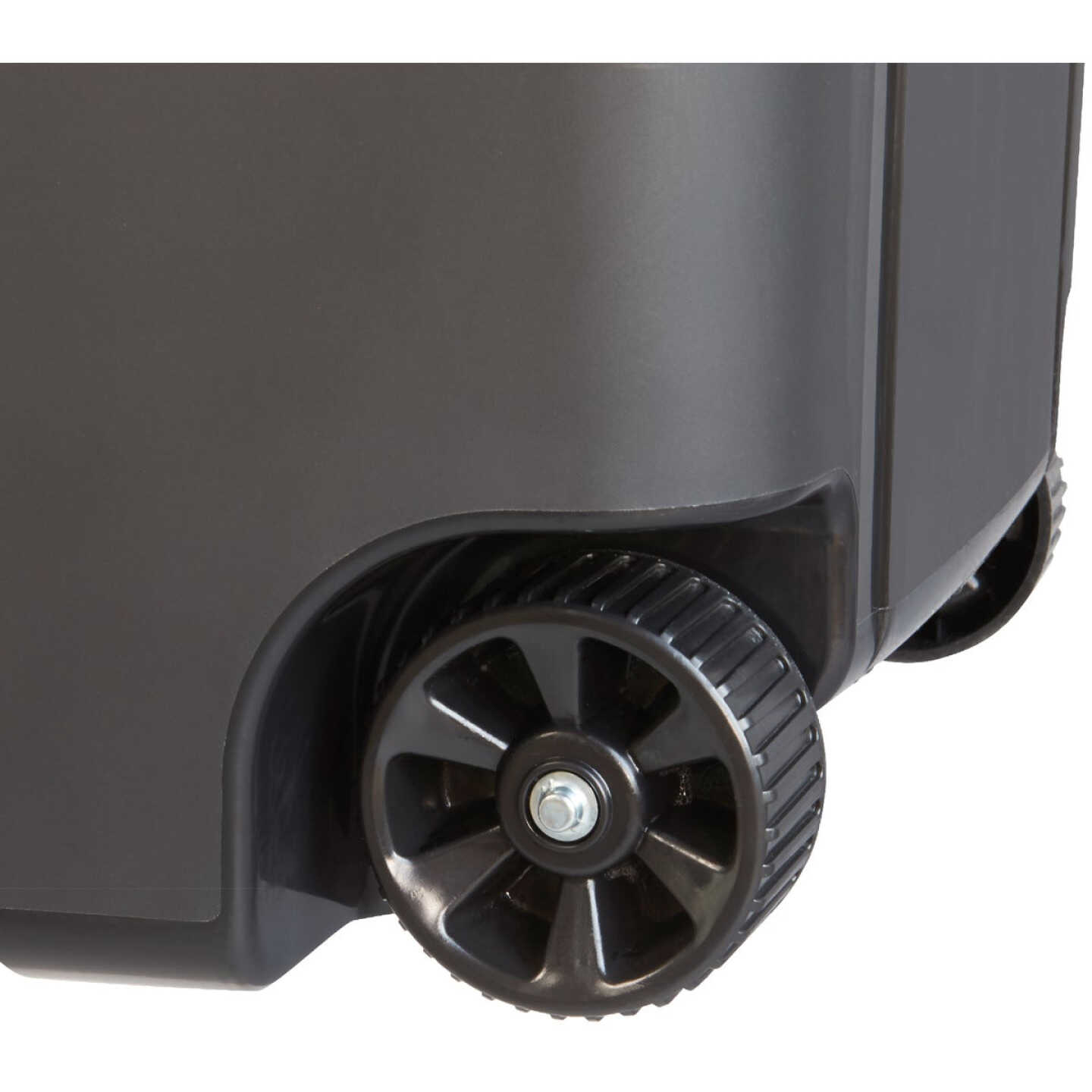 United Solutions Rough and Rugged 45 Gal. Wheeled Trash Can with Attached Lid Image 4