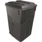 United Solutions Rough and Rugged 45 Gal. Wheeled Trash Can with Attached Lid Image 1
