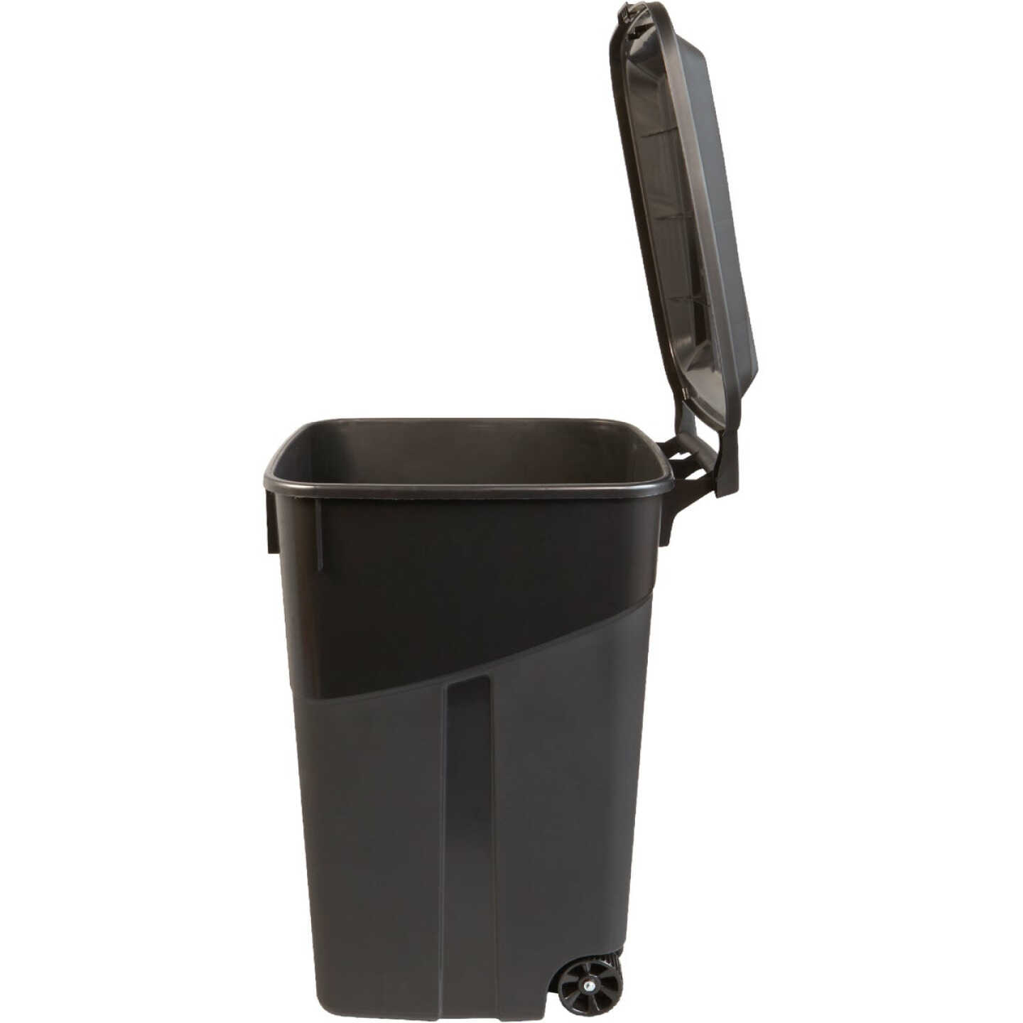 United Solutions Rough and Rugged 45 Gal. Wheeled Trash Can with Attached Lid Image 5