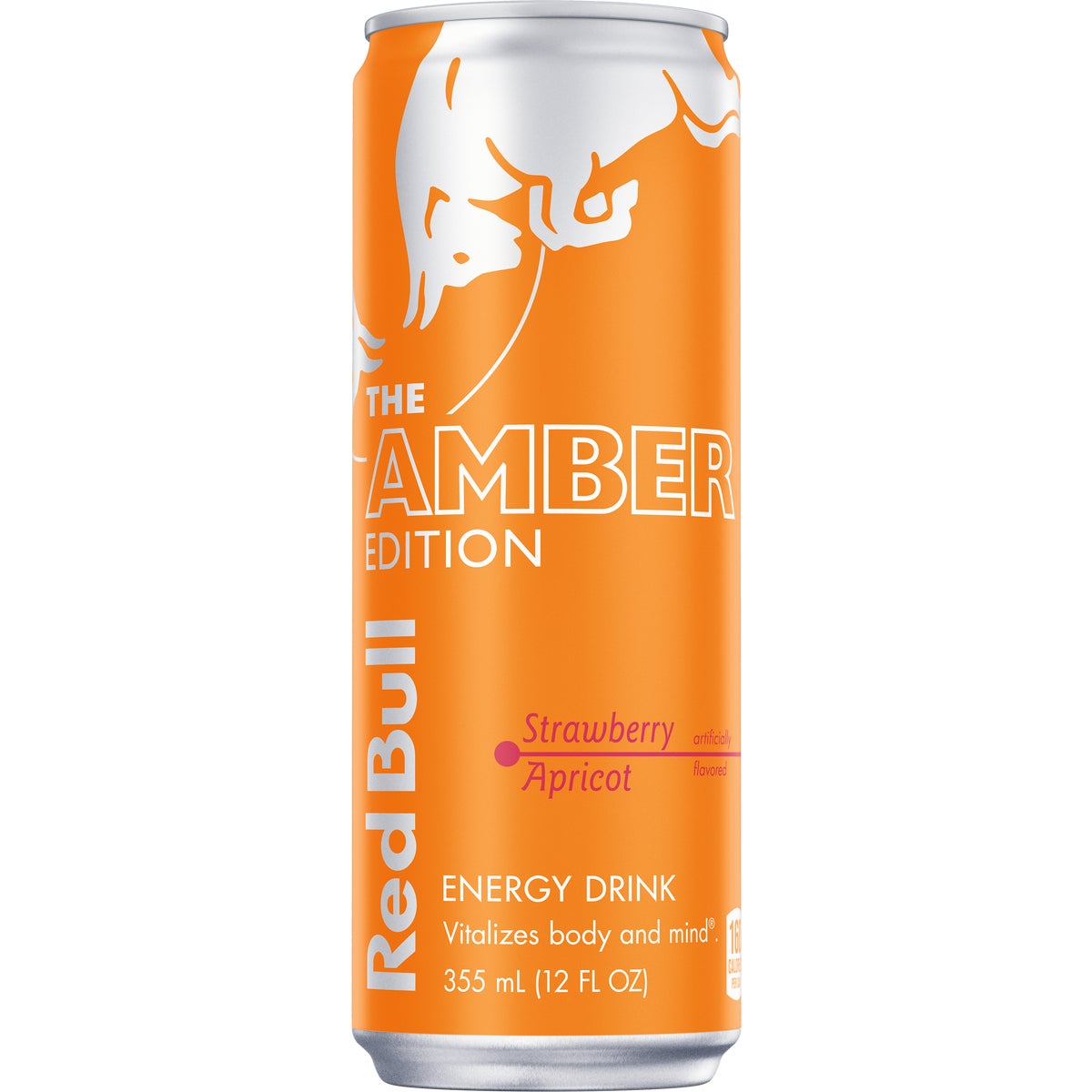 Red Bull 12 Oz. Amber Edition Strawberry Apricot Energy Drink