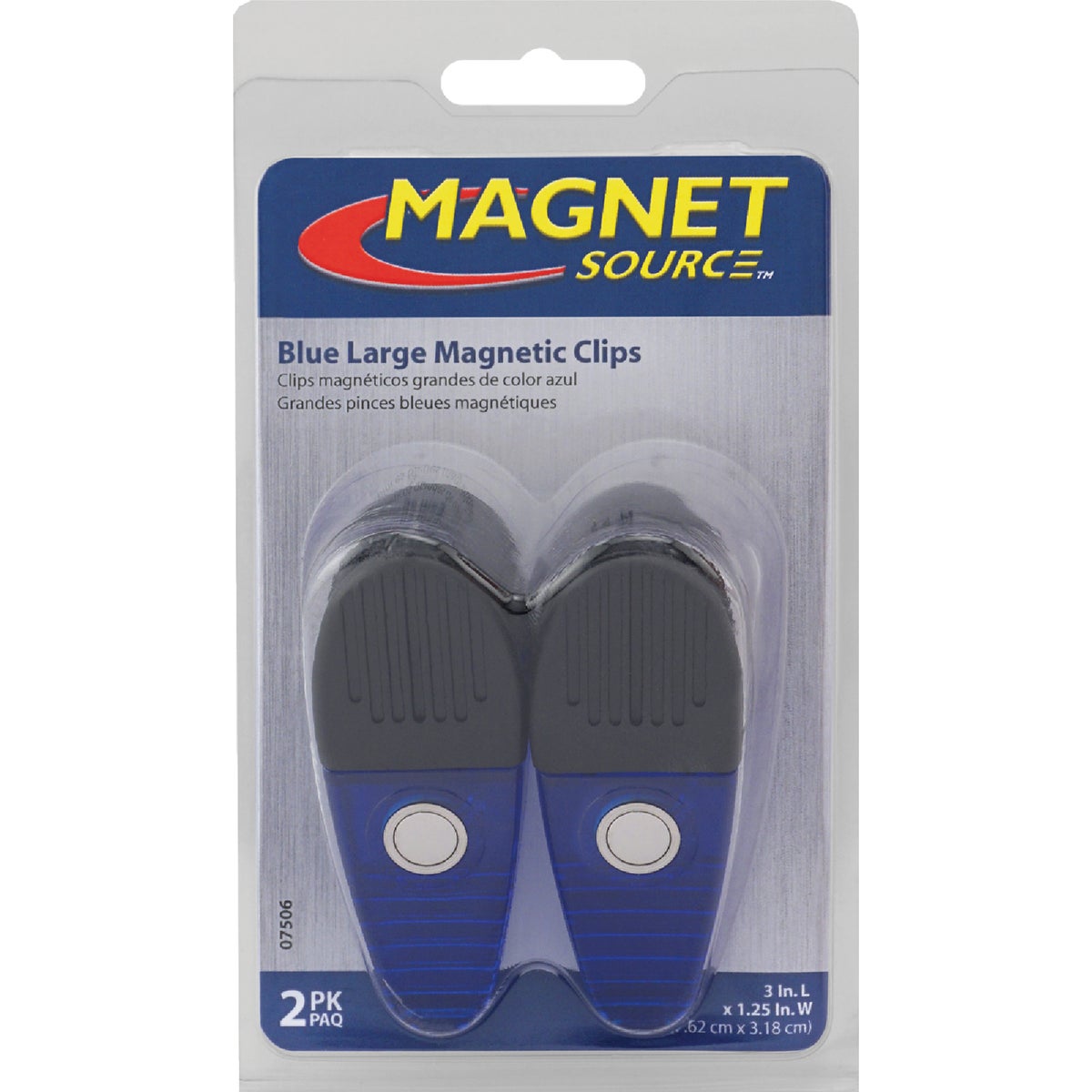 Master Magnetics 3-1/2 In. Blue Magnetic Clip (2-Pack) Image 7