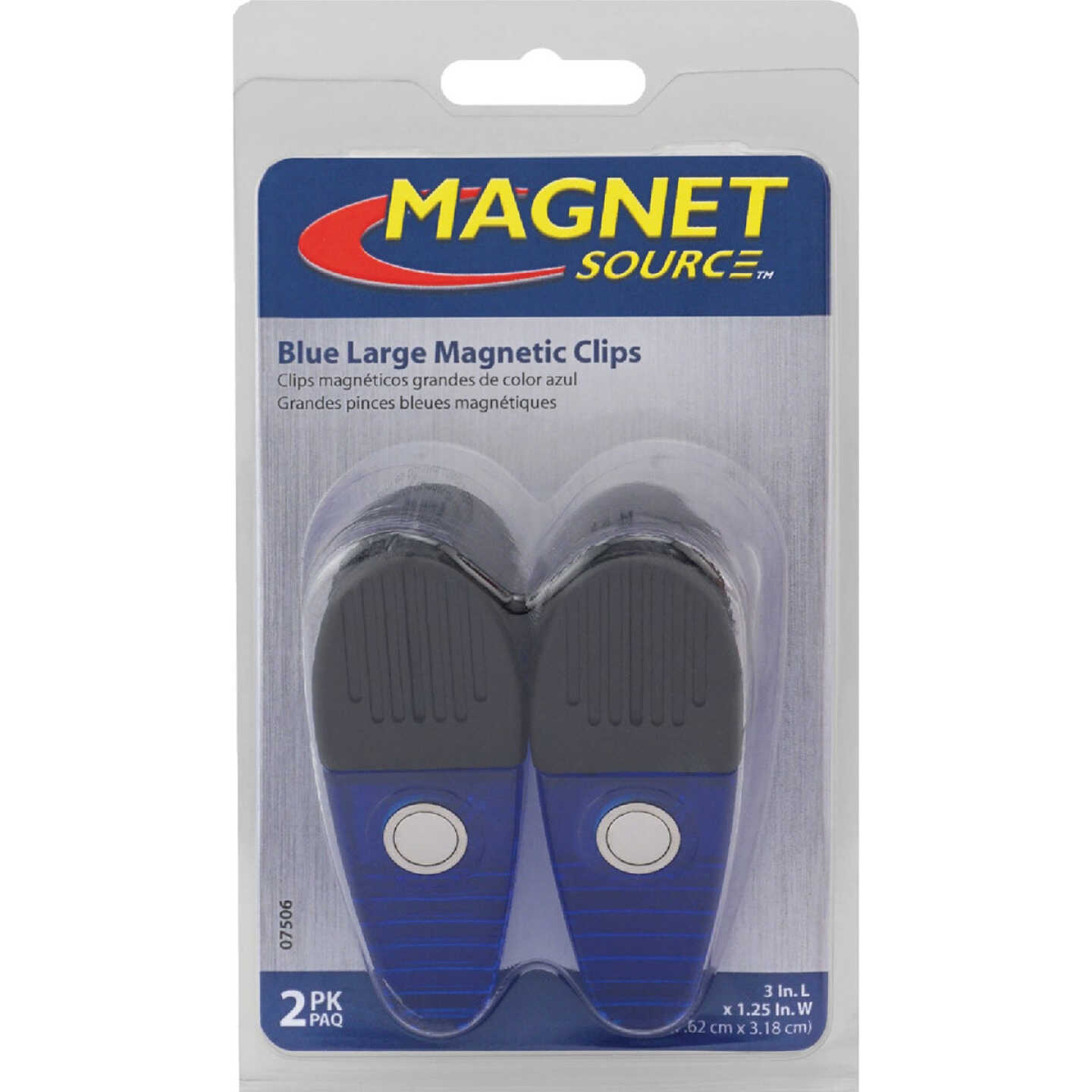 Master Magnetics 3-1/2 In. Blue Magnetic Clip (2-Pack) Image 7