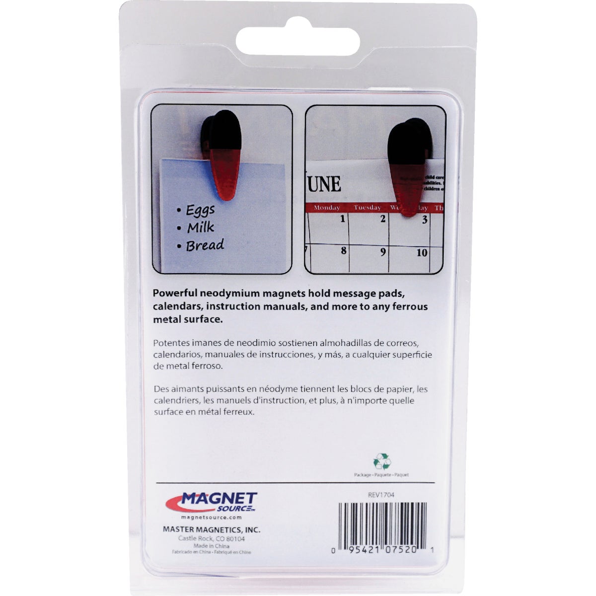 Master Magnetics 3-1/2 In. Red Magnetic Clip (2-Pack) Image 8