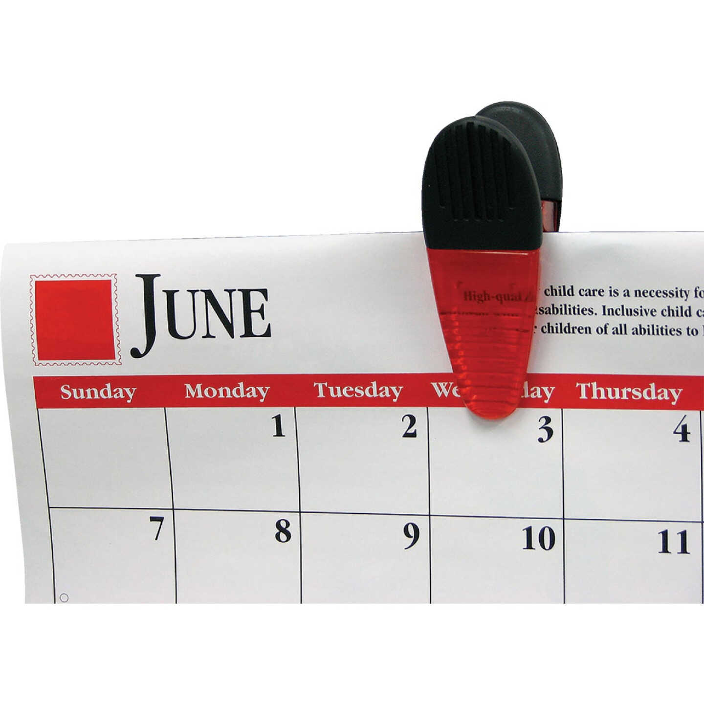 Master Magnetics 3-1/2 In. Red Magnetic Clip (2-Pack) Image 3