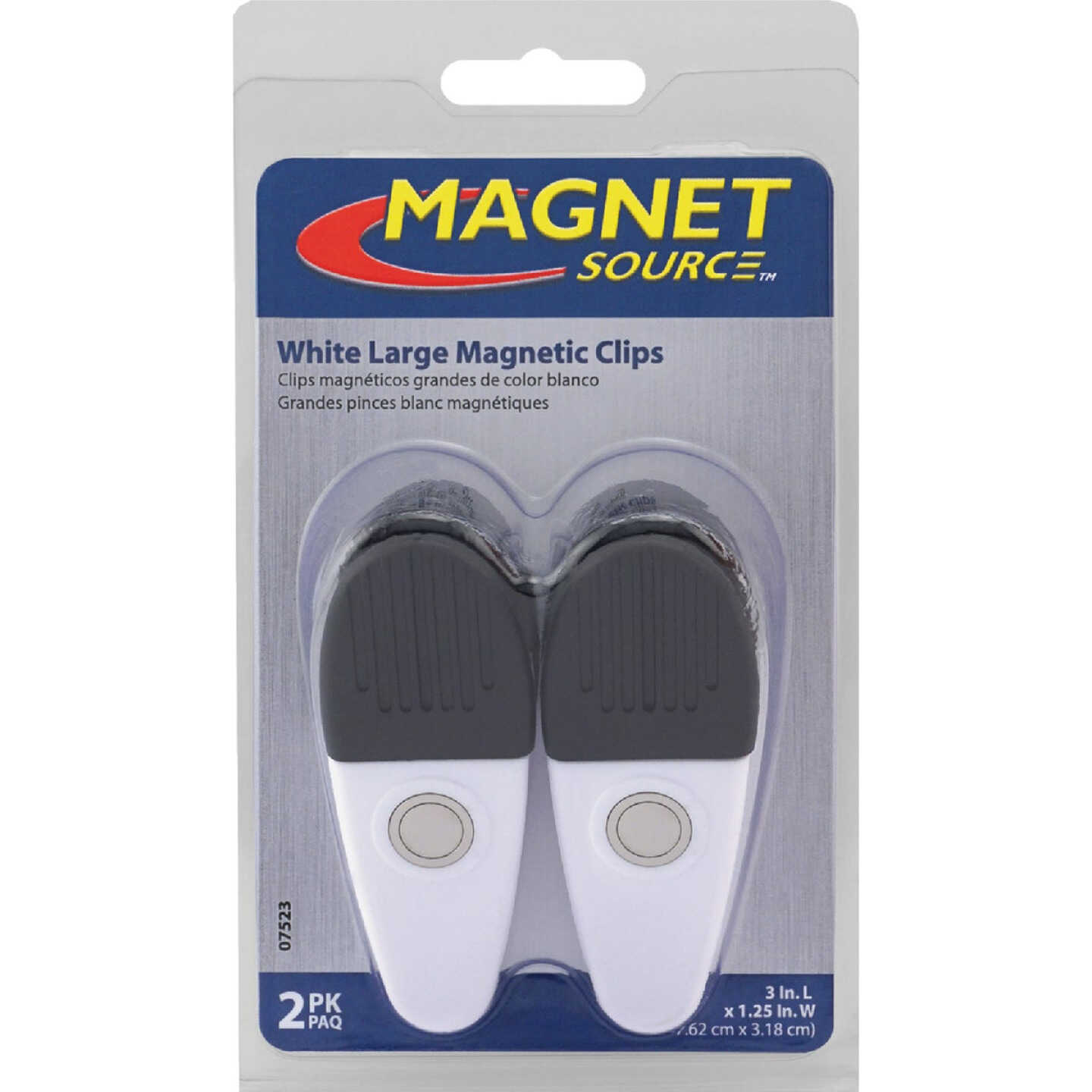 Master Magnetics 3-1/2 In. White Magnetic Clip (2-Pack) Image 6