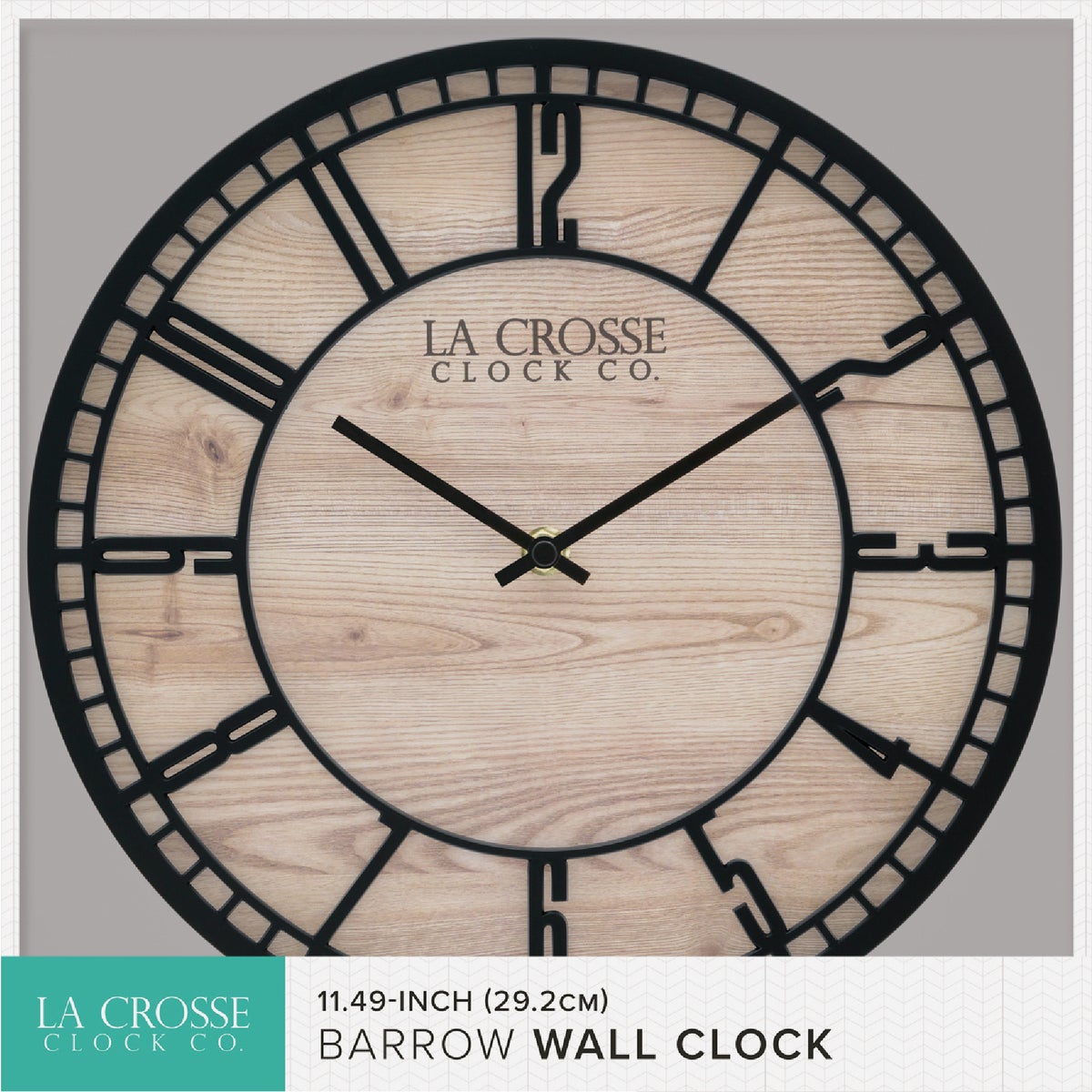 La Crosse Clock Co. 11.5 In. Barrow Wall Clock Image 3