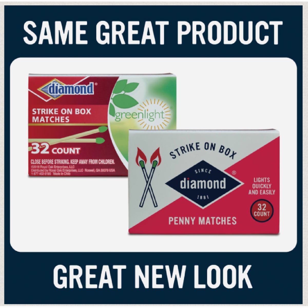 Diamond 2-3/8 In. 32-Count Strike on Box Pocket Matches (10-Pack) Image 2