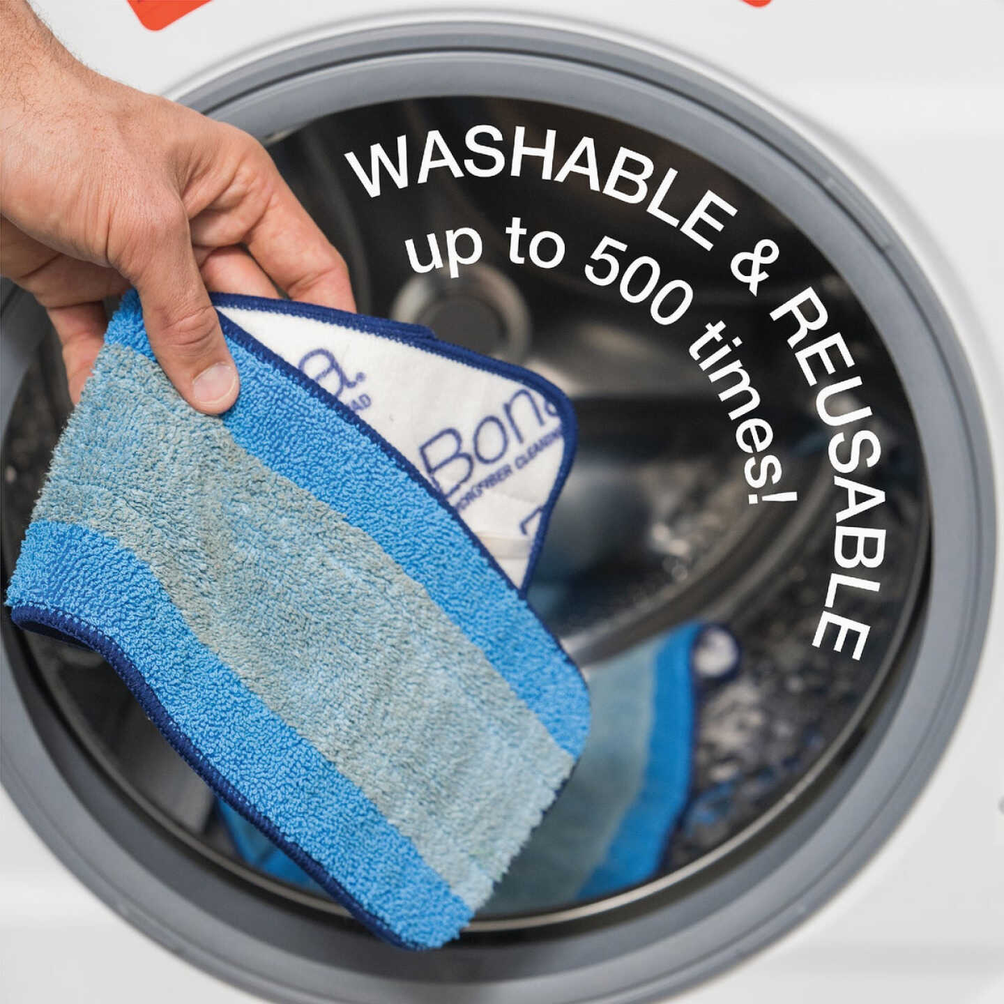 Bona 4 In. W. x 15 In. L. Microfiber Cleaning Pad Mop Refill with Dusting Pad (3-Count) Image 2