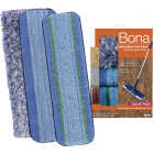 Bona 4 In. W. x 15 In. L. Microfiber Cleaning Pad Mop Refill with Dusting Pad (3-Count) Image 1