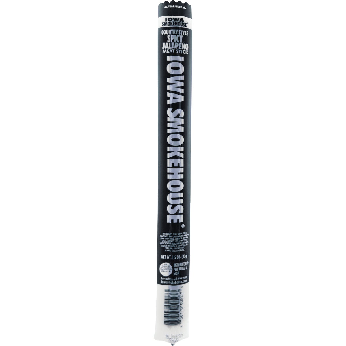 Iowa Smokehouse 1.5 Oz. Country Style Spicy Jalapeno Meat Stick