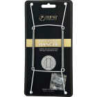 Tripar 10 In. to 14 In. White Vinyl Plate Hanger Image 1