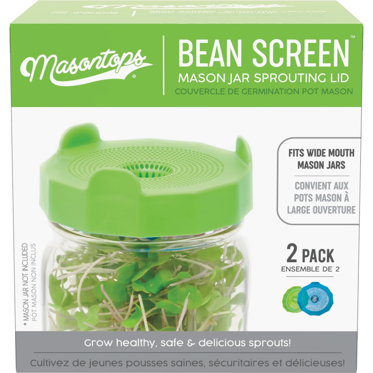 Masontops Wide Mouth Bean Screen Lid (2-Count) Image 6