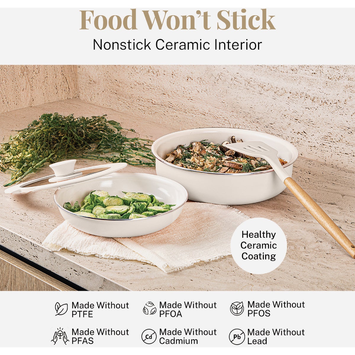 Gotham Steel Detachable Handle Cookware Set (18-Piece) Image 4