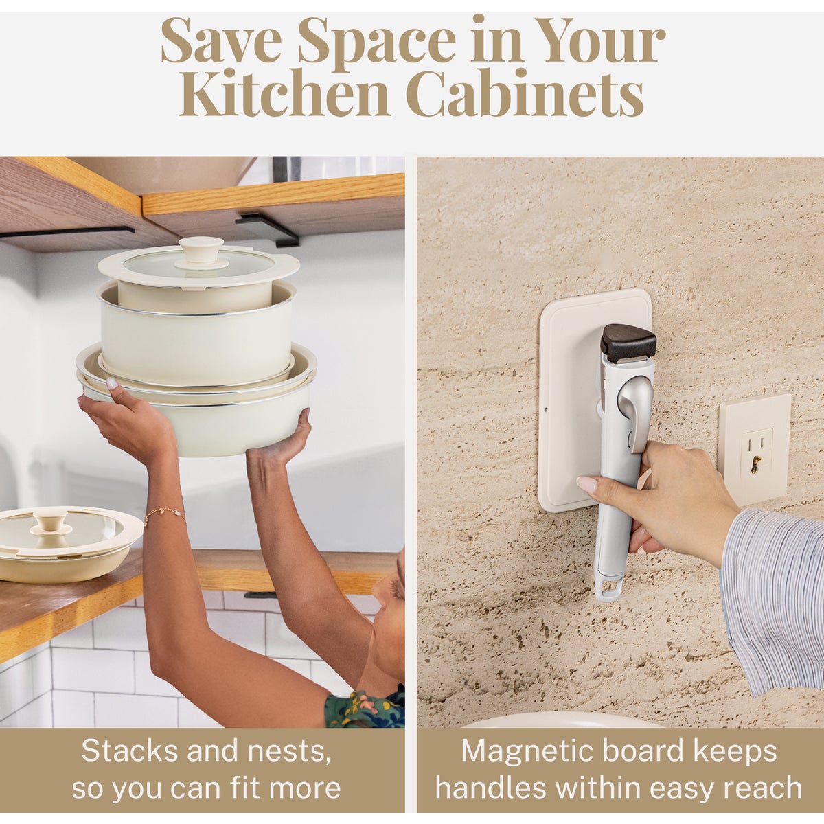 Gotham Steel Detachable Handle Cookware Set (18-Piece) Image 3