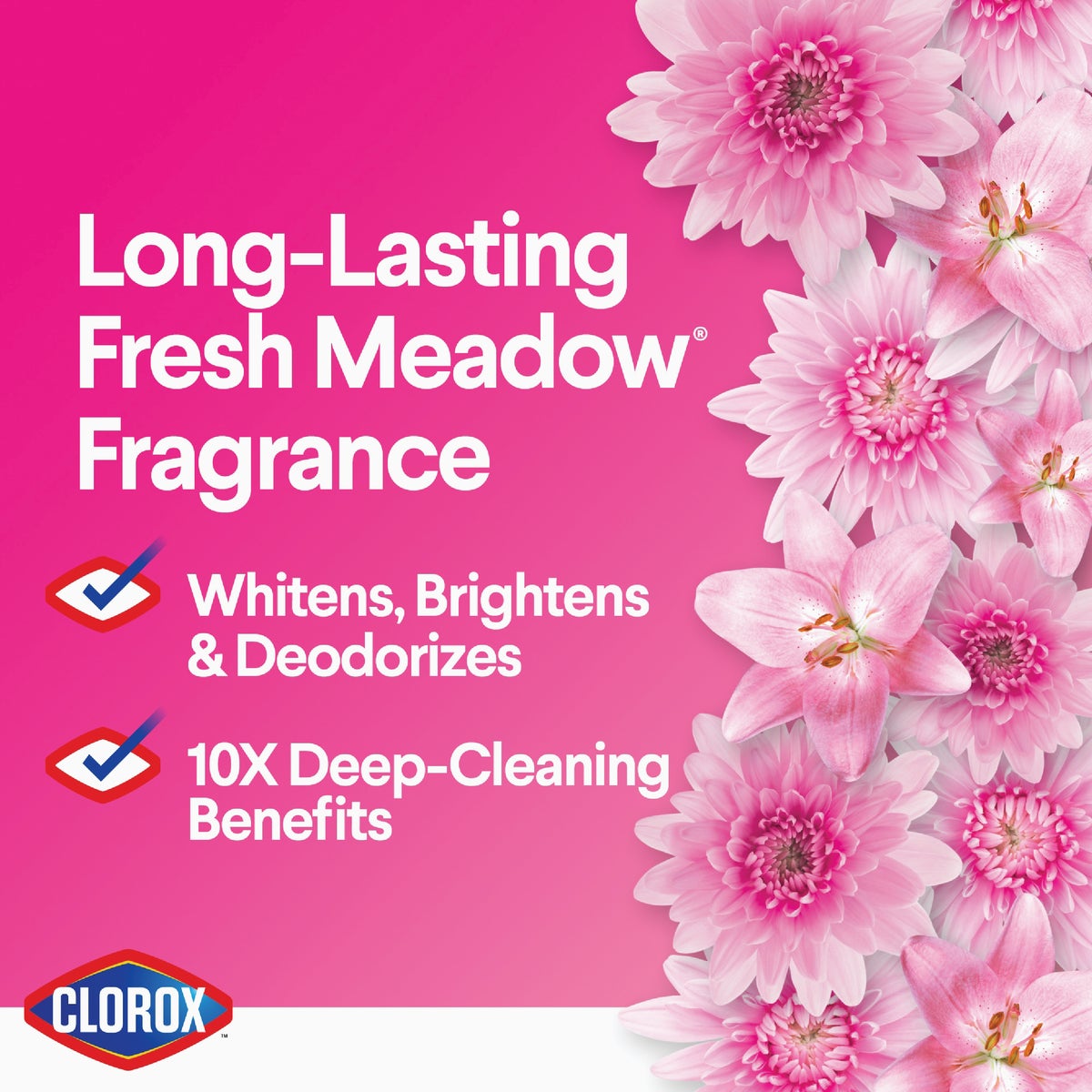 Clorox 77 Oz. Fresh Meadow Concentrated Splash-Less Liquid Bleach Image 3