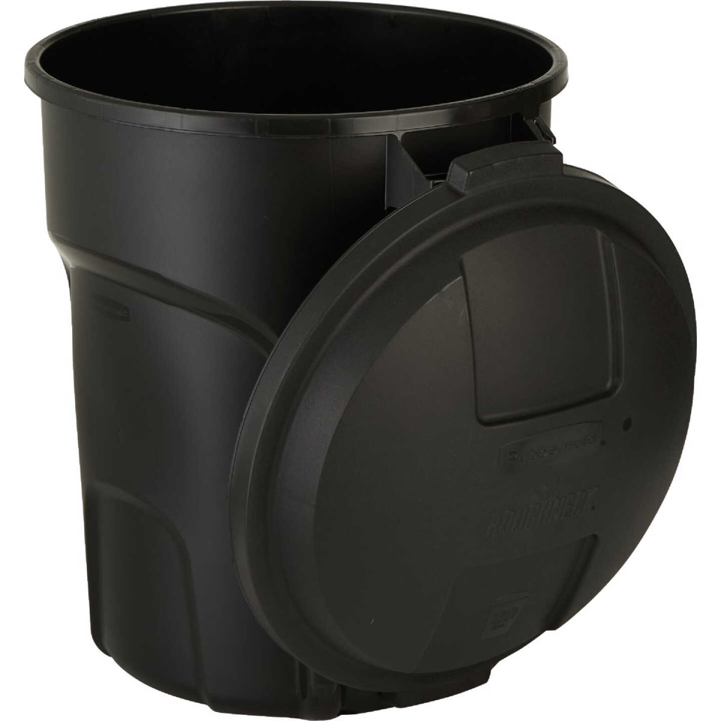 Rubbermaid Roughneck 20 Gal. Black NonWheeled Vented Trash Can with Lid Image 8