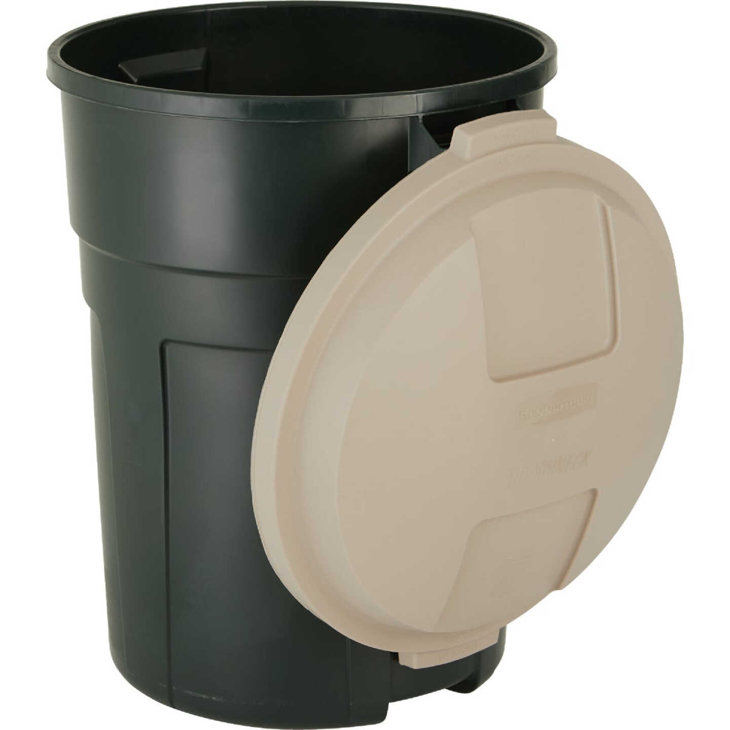 Rubbermaid Roughneck 32 Gal. Green Trash Can with Lid Image 3