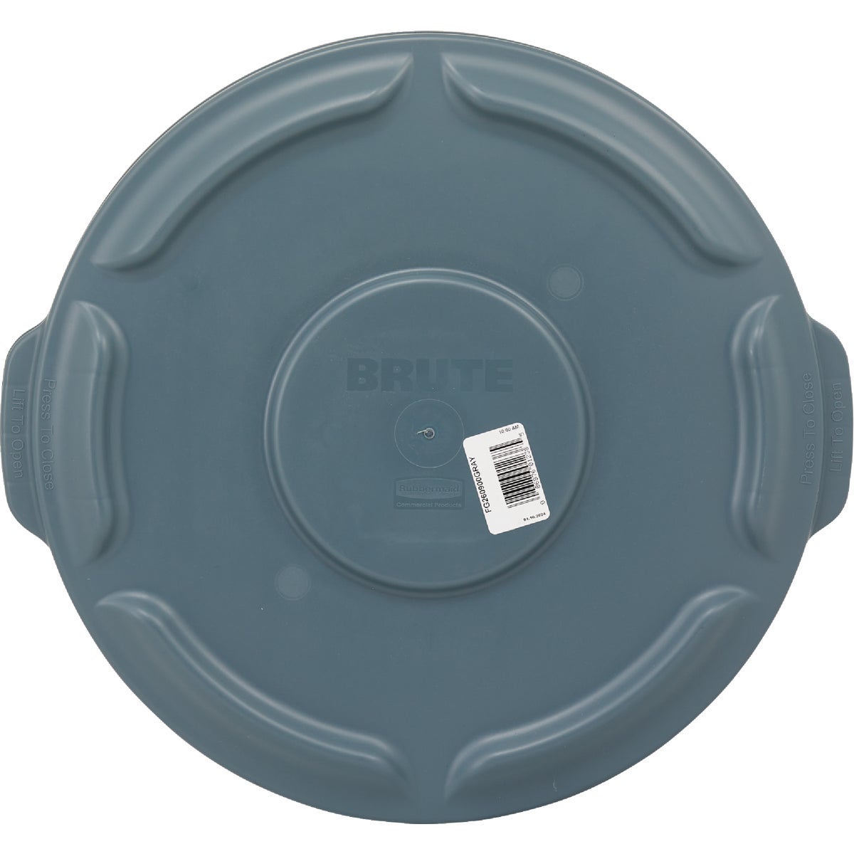 Rubbermaid Commercial Brute Gray Trash Can Lid for 10 Gal. Trash Can Image 2
