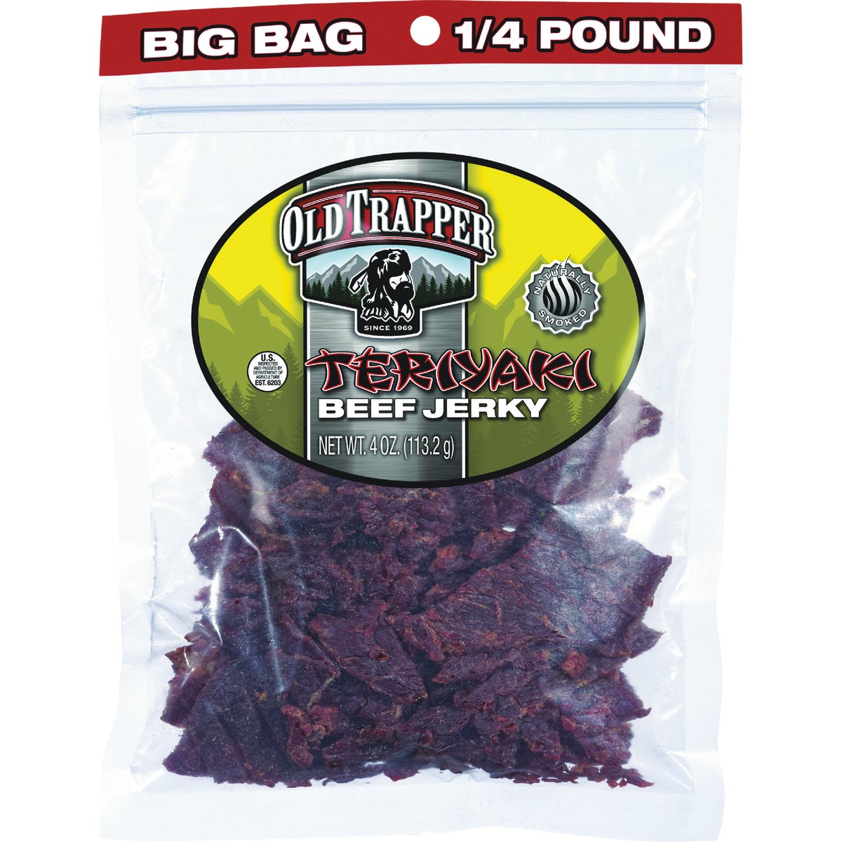 Old Trapper 4 Oz. Teriyaki Beef Jerky Image 1