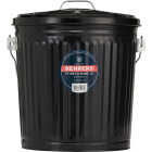 Behrens 7.5 Gal. Black Galvanized Steel Ash Pail Image 2