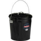 Behrens 7.5 Gal. Black Galvanized Steel Ash Pail Image 3