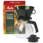 Melitta 10 Cup Drip Cone Black Coffee Maker Image 1