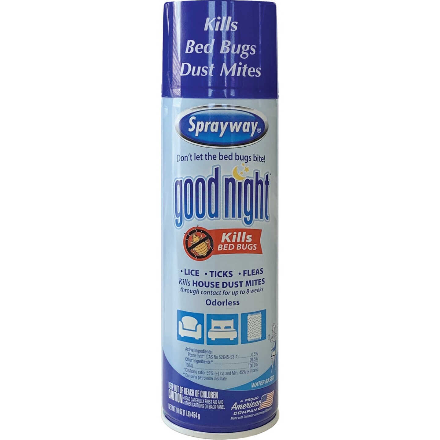 Sprayway Good Night 16 Oz. Aerosol Spray Bedbug Killer Image 1