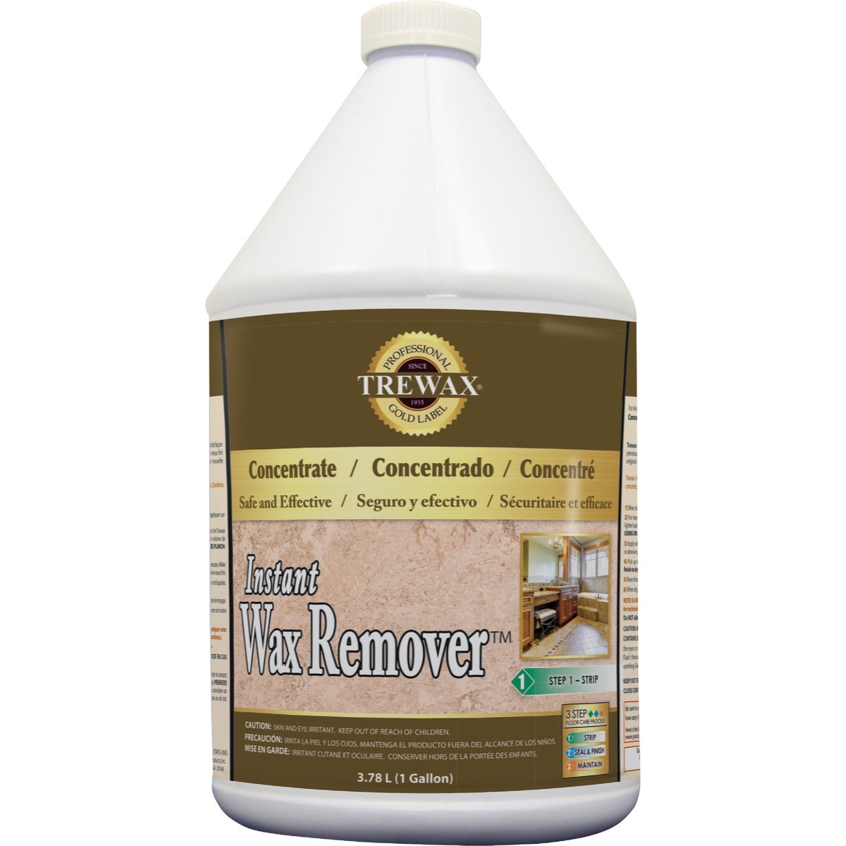 Trewax 1 Gal. Gold Label Wax Remover Image 1