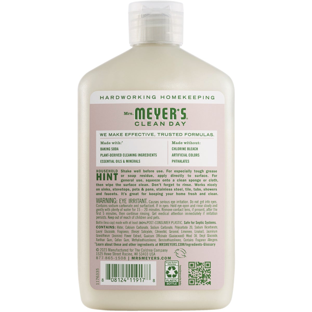 Mrs. Meyer's Clean Day 16 Oz. Apple Blossom Scent Baking Soda Cream Cleaner Image 2