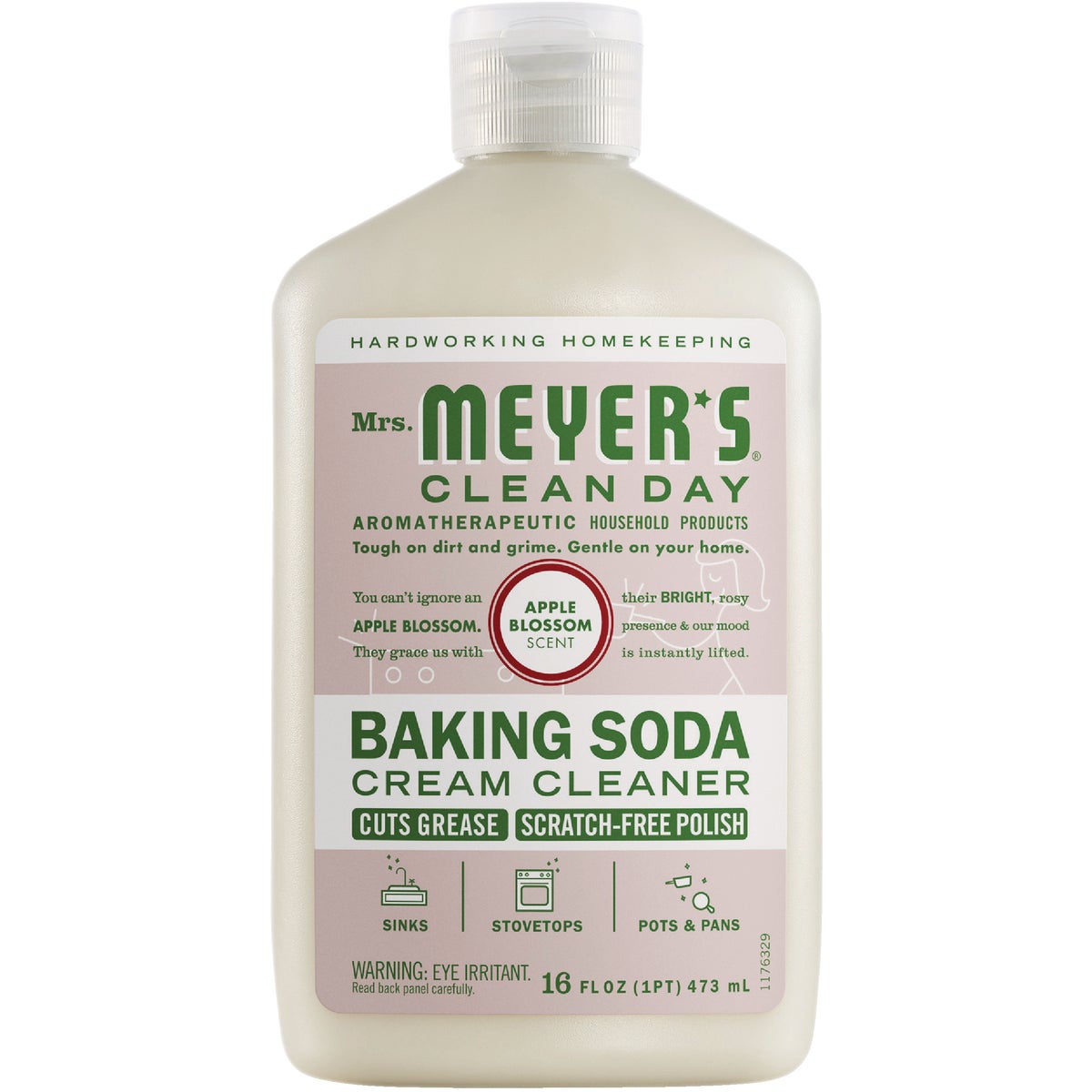 Mrs. Meyer's Clean Day 16 Oz. Apple Blossom Scent Baking Soda Cream Cleaner