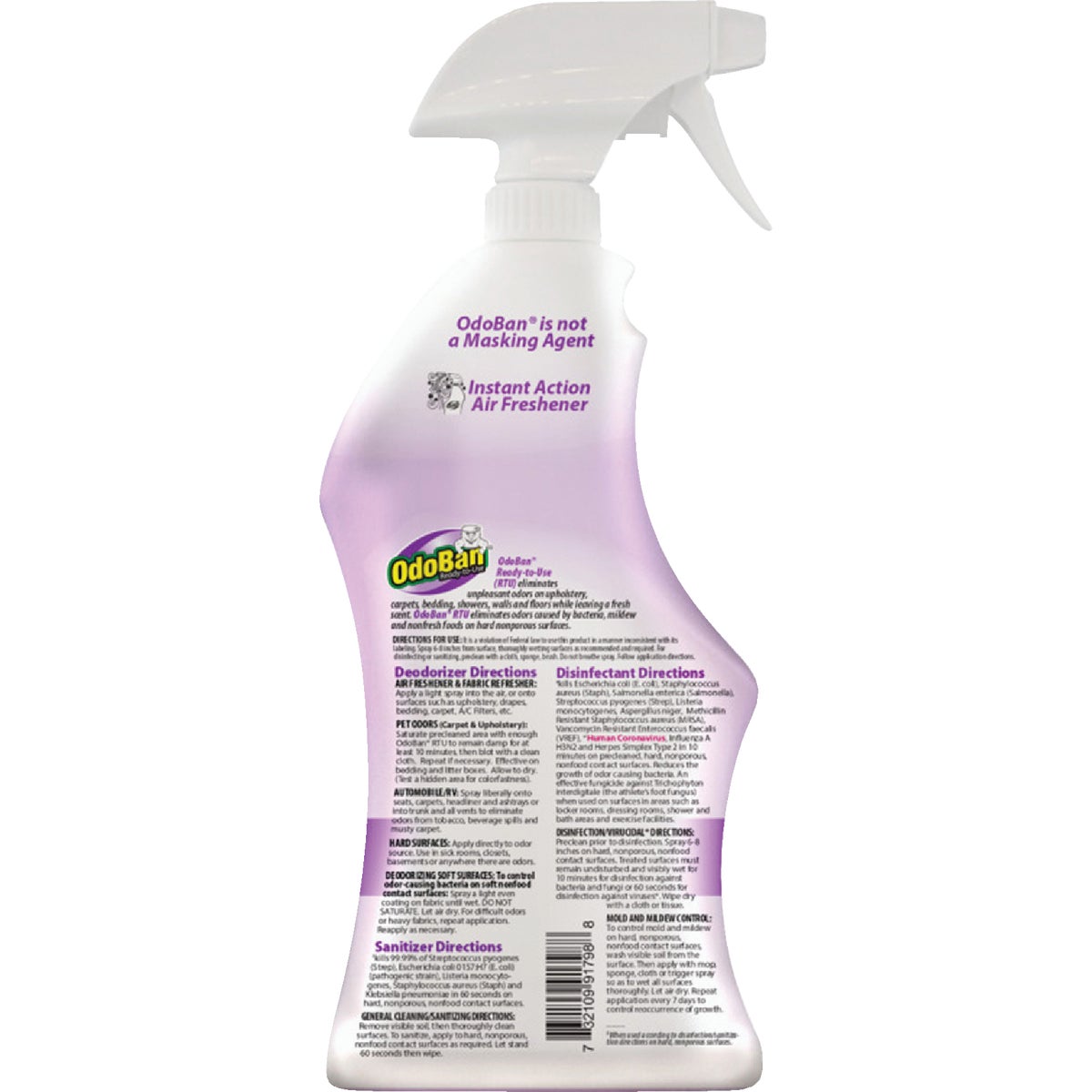 OdoBan 32 Oz. Lavender Washable Surface Sanitizer & Deodorizer Image 3