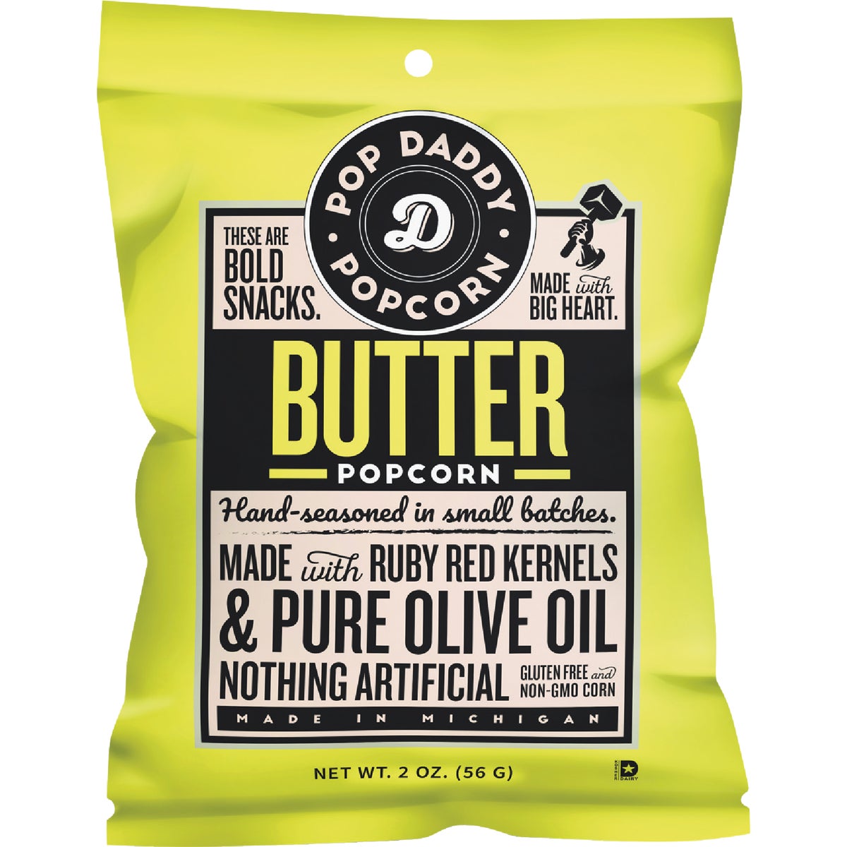 Pop Daddy 2 Oz. Natural Butter Popcorn