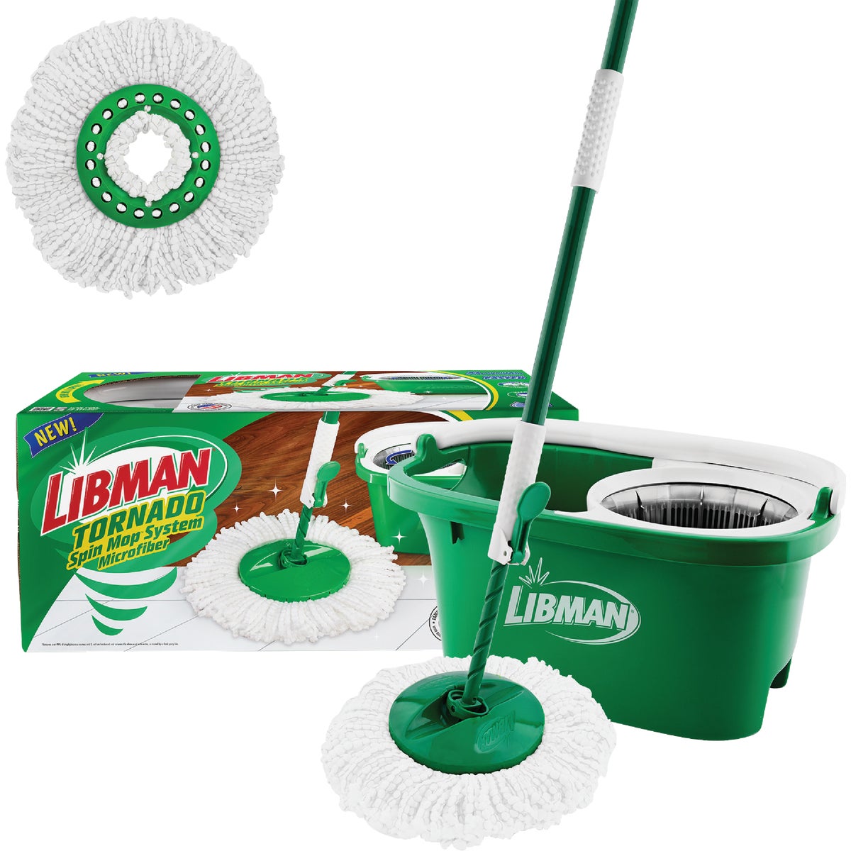 Libman Tornado Spin Mop & Bucket Image 1