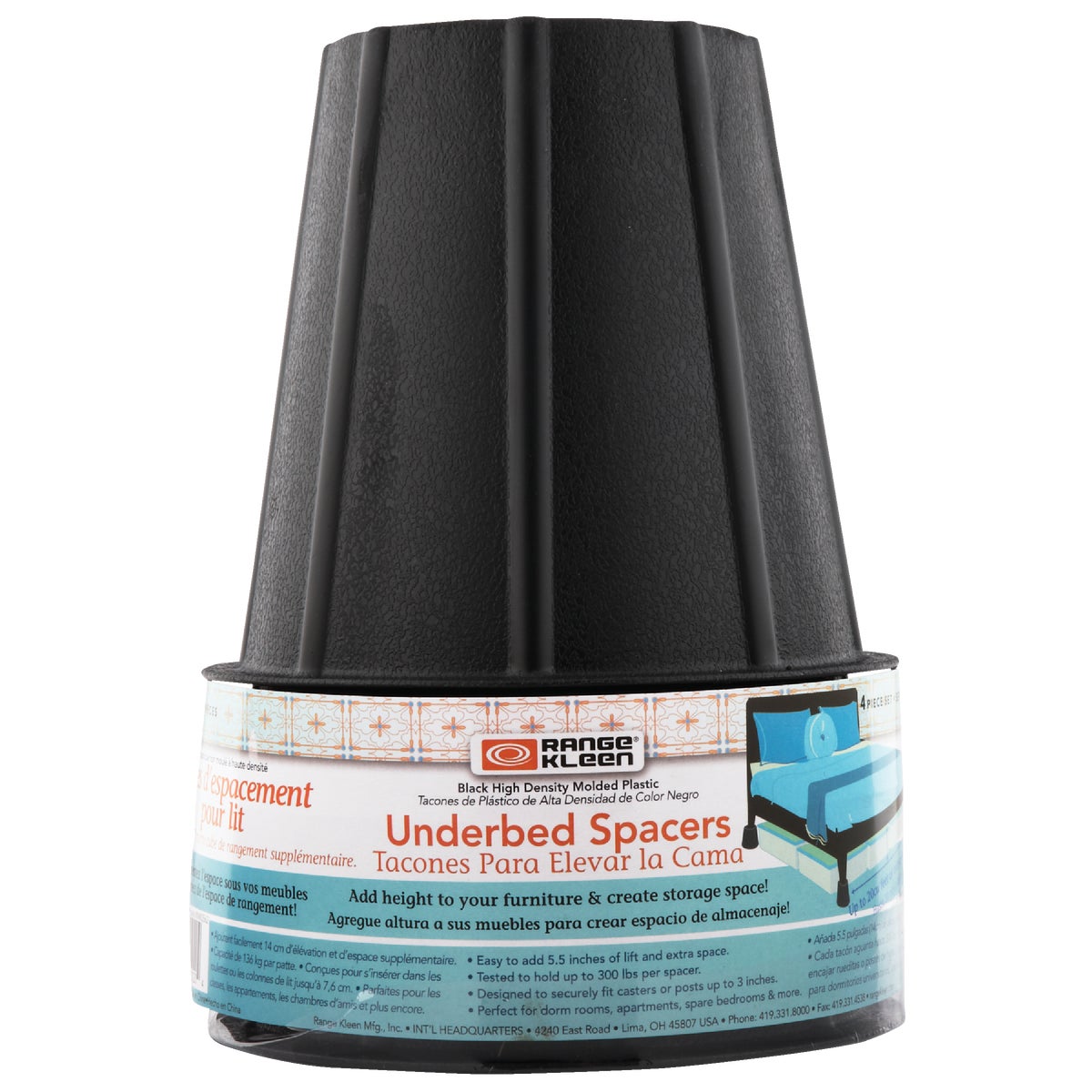 Range Kleen Underbed Furniture Riser (4 Count) Image 3