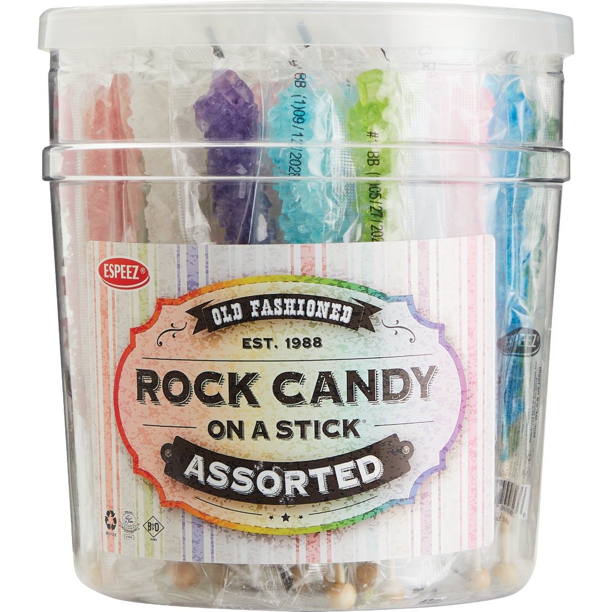 Espeez Assorted Flavor Rock Candy on a Stick Image 2
