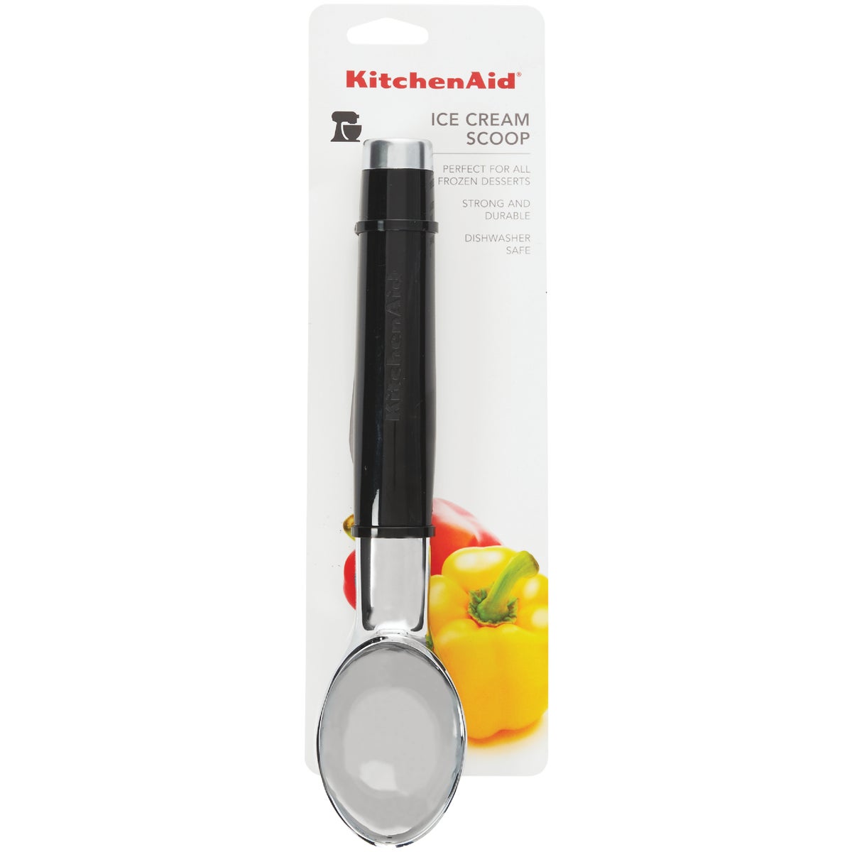 KitchenAid 8.5 In. Black Ice Cream Scoop Image 2