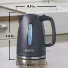 Black & Decker 1.7 Ltr. Gray Rapid Boil Electric Kettle Image 2