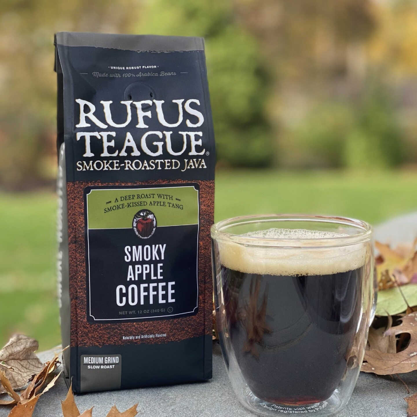 Rufus Teague 12 Oz. Smoke Roasted Coffee, Smoky Apple, Medium Grind Image 2