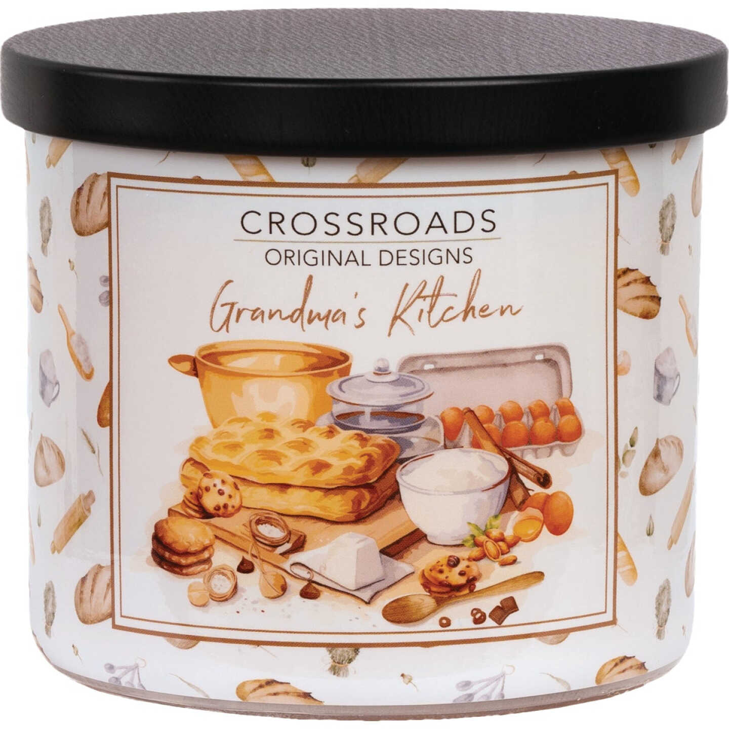 Crossroads Original Designs 15 Oz. Wrapped Jar Candle, Grandma's Kitchen Image 1