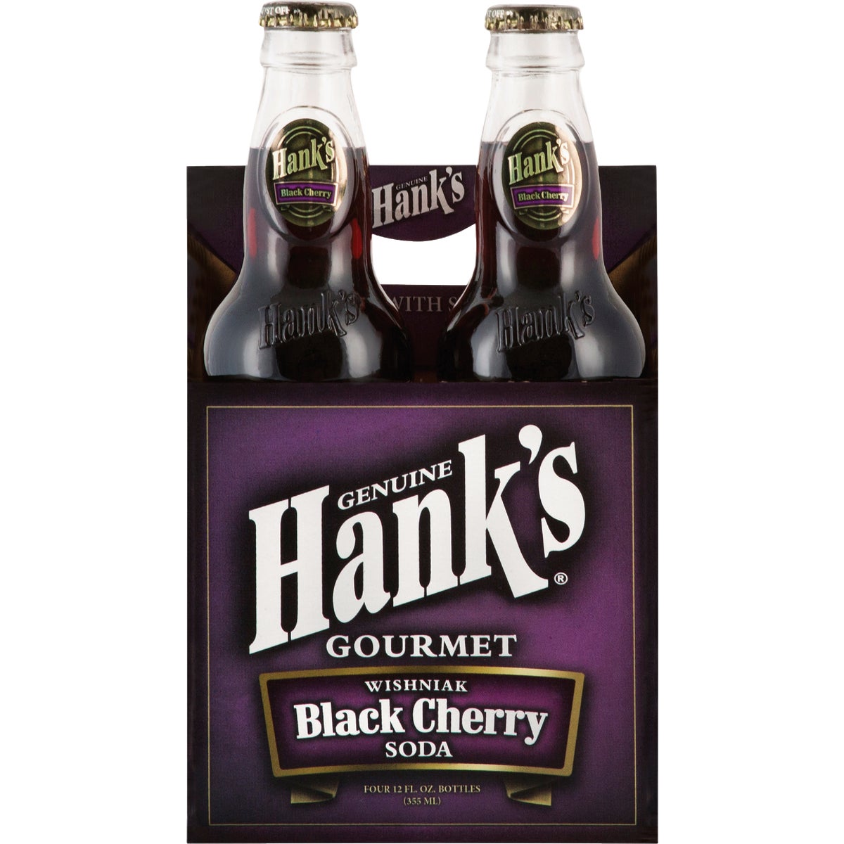 Hank's 12 Oz. Premium Wishniak Black Cherry Soda (4-Pack) Image 2