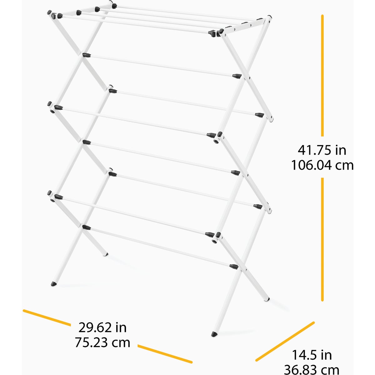 Whitmor 3-Tier Folding Drying Rack Image 2