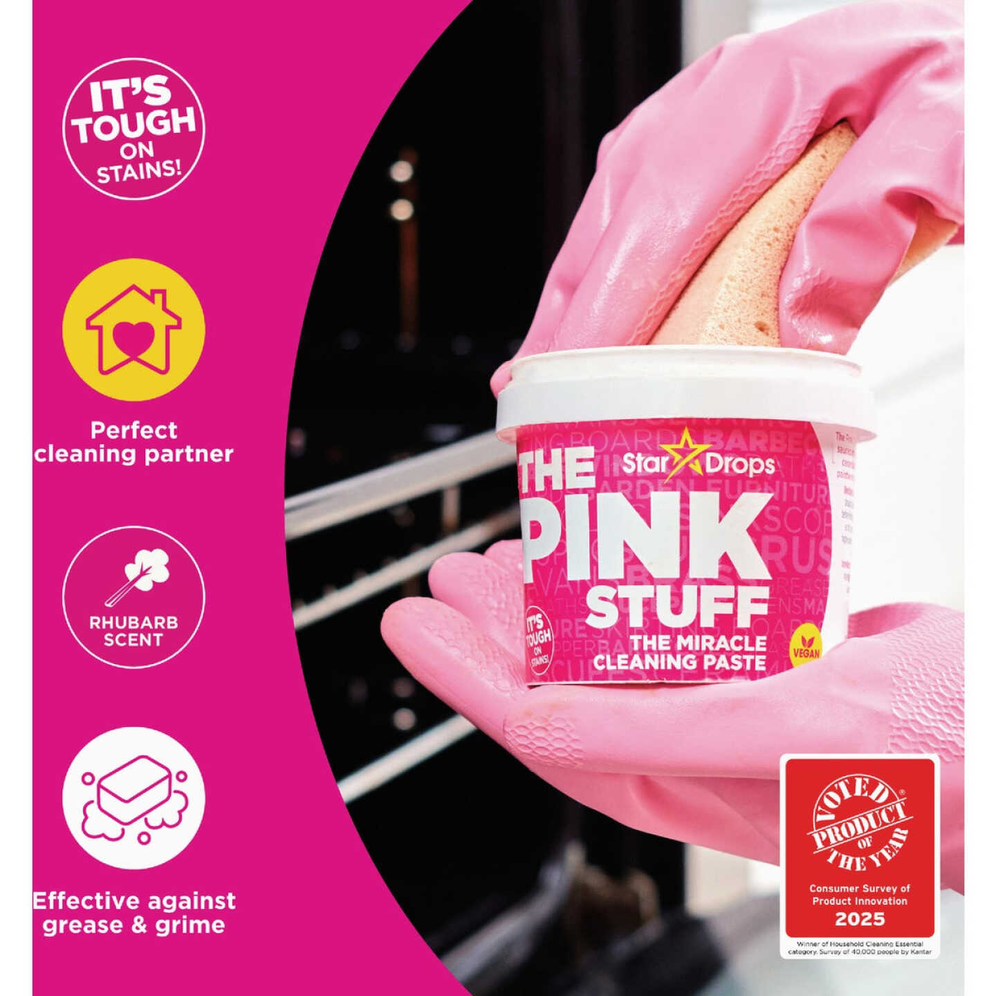 The Pink Stuff 17.6 Oz. Miracle All Purpose Cleaning Paste Image 3